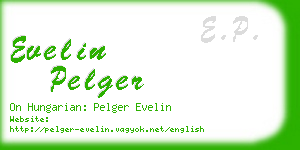 evelin pelger business card